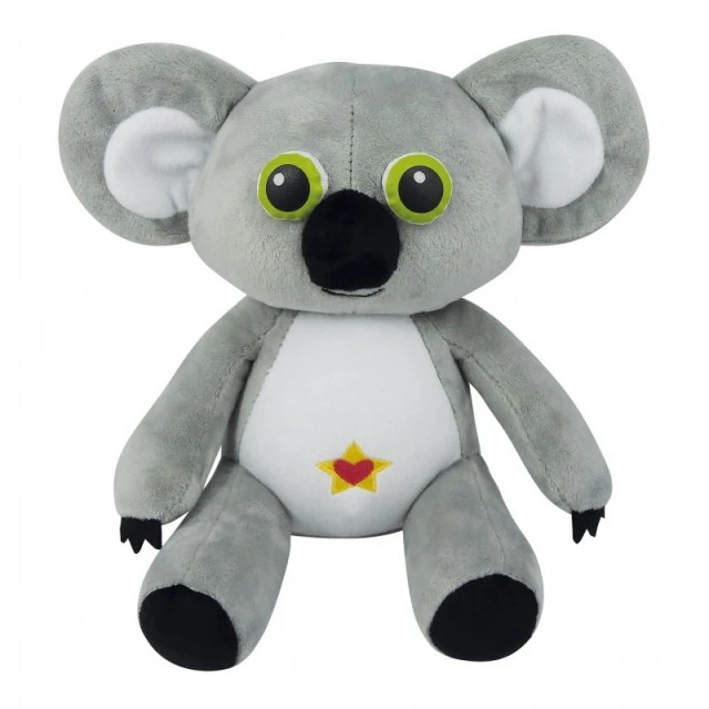 Plush koala with glowing eyes