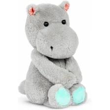 Plush toy Hippopotamus, 30 cm, Grey