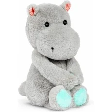 Plush toy Hippopotamus, 30 cm, Grey