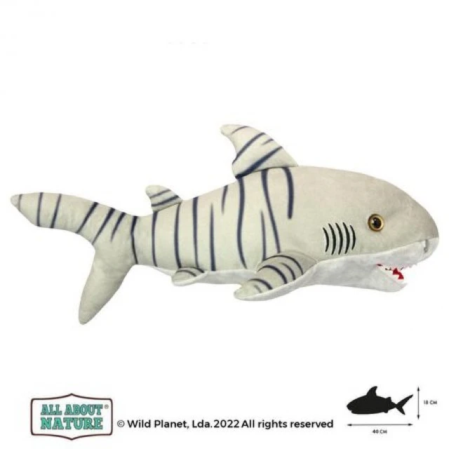 Plush toy, Tiger Shark 40cm. Wild Planet