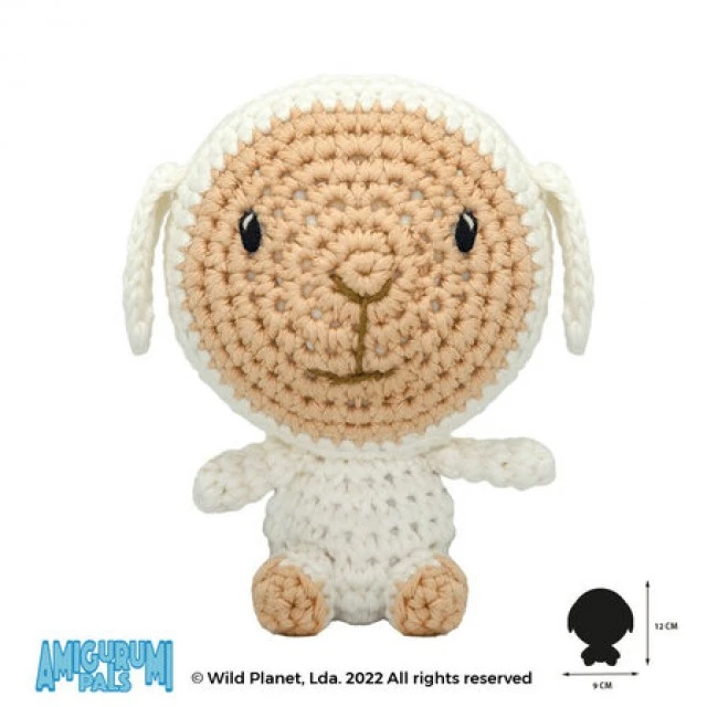Hand-knitted toy, Sheep 12cm, Wild Planet
