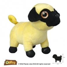 Plush toy, Pug puppy 21cm. Wild Planet