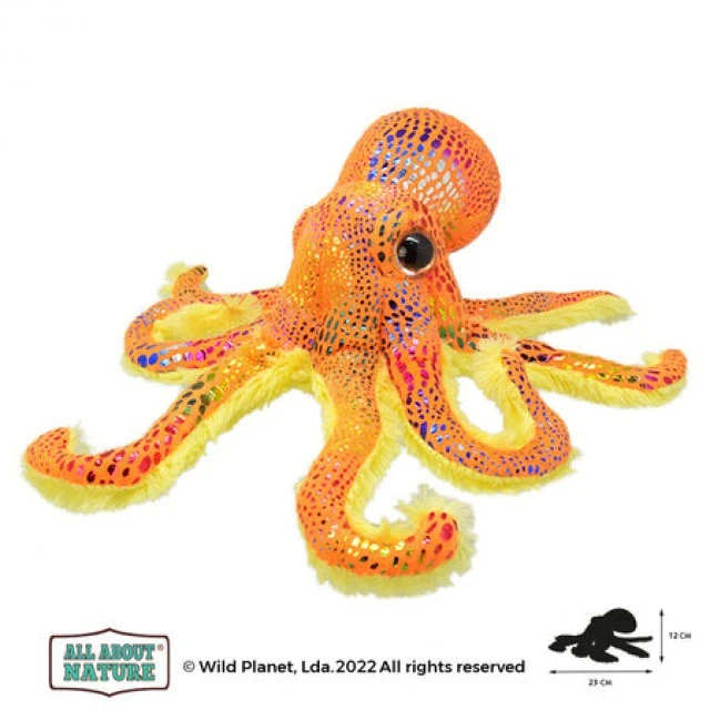 Plush toy, Octopus 26cm. Wild Planet