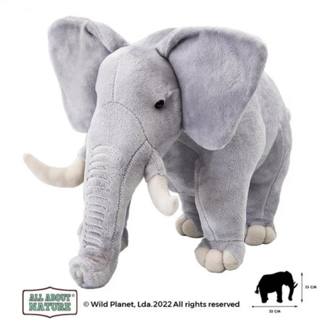 Plush toy, Elephant 35cm. Wild Planet