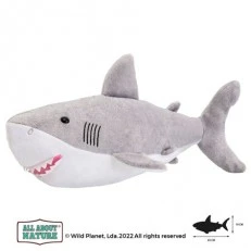 Plush toy, Great White Shark 36cm. Wild Planet