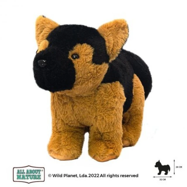Plush toy, German Shepherd 25cm. Wild Planet