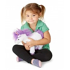 Plush white unicorn Misty